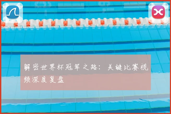 解密世界杯冠军之路：关键比赛视频深度复盘